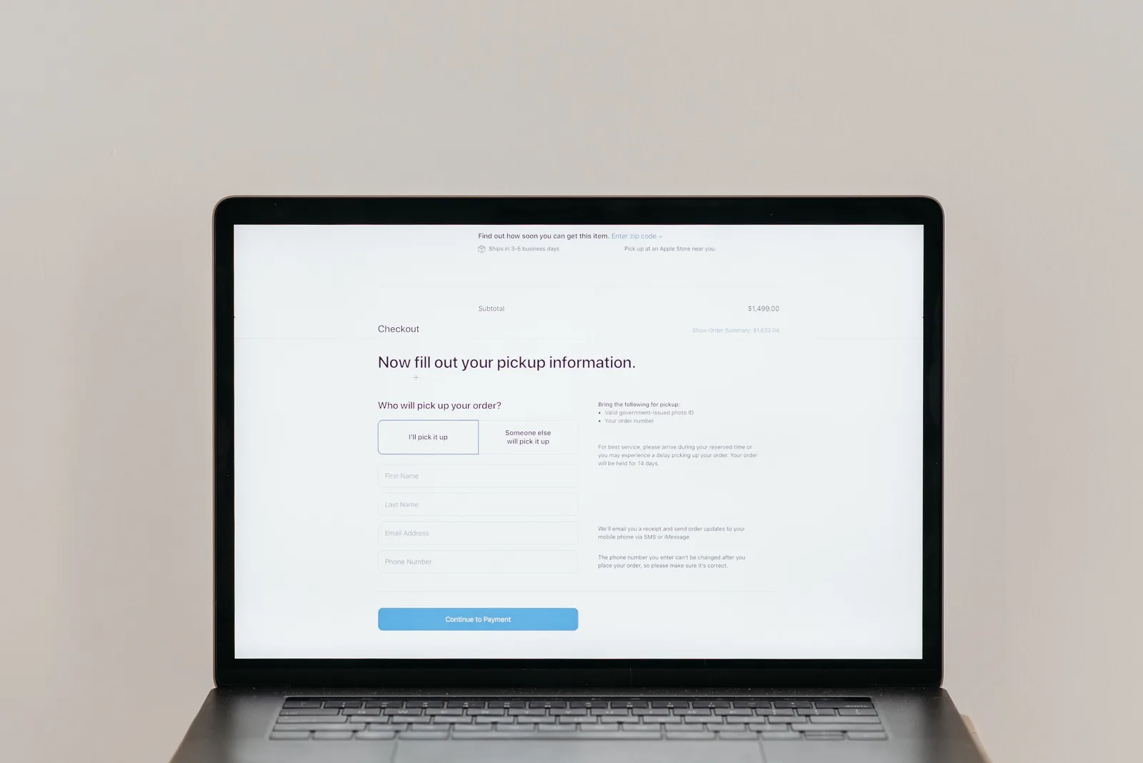 A laptop displaying an online checkout form, highlighting technology and e-commerce. Ecommerce retention marketing checklist: the items people skip